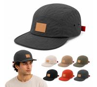Vintage Japanese Streetwear Snapback Cap, Lightweight Adjustable Baseball Hat, Breathable Duckbill Cap for Men Women, Hip Hop Casual Outdoor Hat，Grey