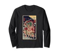 Vintage Japonés De Pelo Verde Oni Demon Ukiyo Periódico Manga Larga