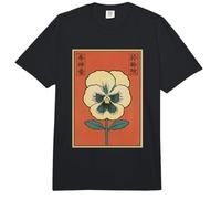 Vintage Japonés Pensamiento Flor Retro Oriental Japón Floral Comfort Colors Adult Heavyweight T-Shirt
