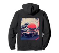 Vintage JDM Drift Coche de Carreras Onda Japonesa Off Arte Kanagawa Sudadera con Capucha