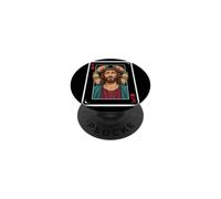 Vintage Jesucristo Rey de Corazones Christian Playing Card PopSockets PopGrip Adhesivo