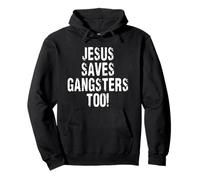 Vintage Jesus Saves Gangsters Too Cartel Squabble Up Sudadera con Capucha