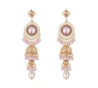 Vintage Jhumka Jhumki - Pendientes colgantes de borla étnica india, bolas de campana, antiguas, tradicionales, para mujeres y niñas, cristal, boda, fiesta, festival, joyería bohemia, regalo, Grande