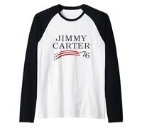 Vintage Jimmy Carter Presidente 39 Elecciones de Estados Unidos 1976 Camiseta Manga Raglan