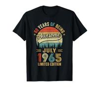 Vintage Julio 1965 60 Años 60 Cumpleaños Hombres Mujeres Camiseta