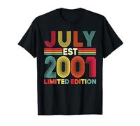 Vintage Julio 2001 Edición Limitada 25 Años 25 Cumpleaños Camiseta