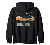 Vintage Jump Canguro Australia Día Australiano Sudadera con Capucha