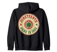 Vintage Juneteenth Freedom Day 1865 Celebration Sudadera con Capucha