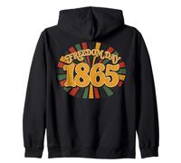 Vintage Juneteenth Freedom Day 1865 Celebration Sudadera con Capucha