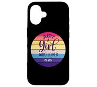 Vintage Just A Girl ama a Elvis Carcasa para iPhone 16