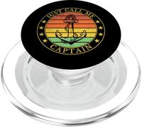 Vintage Just Call Me Captain Funny Boating Pontón Amante PopSockets PopGrip para MagSafe