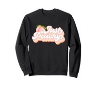 Vintage Just Peachy Peaches Women Summer Fruit Sudadera