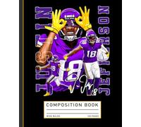 Vintage Justin Jefferson Graphic Celebration Composition Notebook