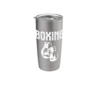 Vintage Karate Boxhandschuhe Lovers Mixed Martial Arts Vaso térmico de acero inoxidable de doble pared