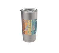 Vintage Karate Boxlover Mixed Martial Arts Design Vaso térmico de acero inoxidable de doble pared