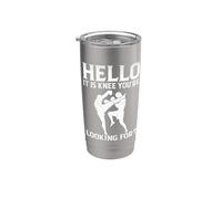 Vintage Karate Rodillera Mixed Martial Arts Design Vaso térmico de acero inoxidable de doble pared