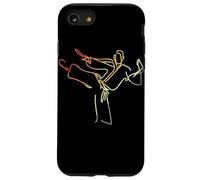 Vintage Karateka Sketch Autodefensa Carcasa para iPhone SE (2020) / 7/8