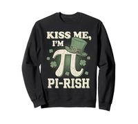 Vintage Kiss Me Im Pi-Rish Hat Matemáticas Día de San Patricio Pi Sudadera