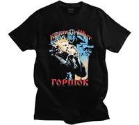 Vintage Korol I Shut T Shirt Men Short Sleeved Cotton T-Shirt Russian Horror Punk Band The King and Jester tee Streetwear Tshirt Black M