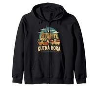 Vintage Kutna Hora República Checa Viaje Monumento Regalo Sudadera con Capucha