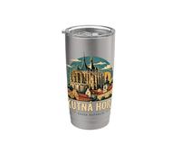 Vintage Kutna Hora República Checa Viaje Monumento Regalo Vaso térmico de acero inoxidable de doble pared