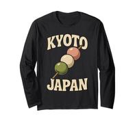 Vintage Kyoto Japón Dango Foodie Tourist Travel Souvenir Manga Larga