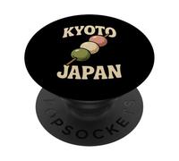 Vintage Kyoto Japón Dango Foodie Tourist Travel Souvenir PopSockets PopGrip Adhesivo