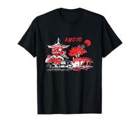 Vintage Kyoto Paisaje Japón Otoño Paisaje Ropa De Viaje Camiseta