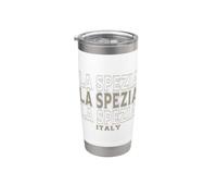Vintage La Spezia Italia Vaso térmico de acero inoxidable de doble pared