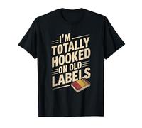 Vintage Label Collectors Ephemera Entusiastas Nostalgia Fans Camiseta