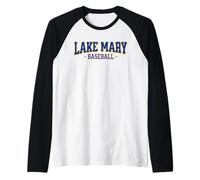 Vintage Lake Mary, Florida Baseball Lovers an Fans Camiseta Manga Raglan