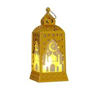 Vintage Lantern Light, Middle East Decoration, 25x12cm Home Decor with Hanging Chain, Rustic Metal Lighting Piece, Antique Lantern with Classic Style, Holiday Party Decor for Balcony & Patio