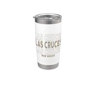Vintage Las Cruces Nuevo México Vaso térmico de acero inoxidable de doble pared