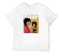 Vintage Lauryn Streetwear Graphic 90S Rap tee Tops Merch Gift Crew Neck Unisex Short Sleeve T-Shirt White L