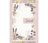 Vintage Lavender Floral Junk Journal Pages - 6x9 Purple Aesthetic Scrapbooking Paper - 100 Decorative Writing Sheets with Violets, Antique Lace, Butterflies and Romantic Garden Ephemera