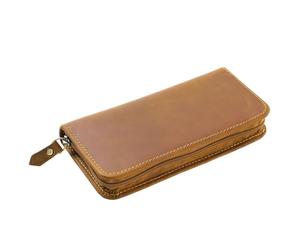 Vintage Leather Pen Case System - Stationery Storage Purse Kit , 3 Slot Writing Instrument Organizer Set , Fountain Ink Holder Device | School Study Artist Drawing Journaling Sketching Travel Home