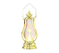 Vintage LED Oil Lamp - Battery Operated Electric Candle Lantern | Retro Flameless Decorative Warm Ambient Table Centerpiece Classic Lighting Decor for Patio, Bedroom, Camping