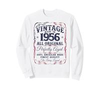 Vintage Legend Born In 1956 Classic 70th Birthday USA Flag Sudadera