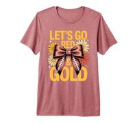Vintage Let's GO Red Gold Field Day Summer Camp Competición Camiseta Premium