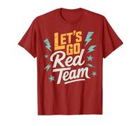 Vintage Let's GO Red Team Field Day Competición Spirit W amiseta