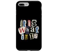 Vintage Letter Prints, It Is What It Is Carcasa para iPhone 7 Plus/8 Plus