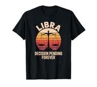 Vintage Libra Horoscope Clothing - Decision Pending Forever Camiseta