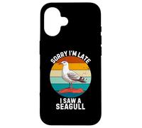 Vintage Lindo Gaviotas Lo Siento Late Vi Un Gaviotas Carcasa para iPhone 16