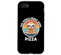 Vintage Lindo Perezoso El Mundo Necesita Más Pizza Amante Carcasa para iPhone SE (2020) / 7/8