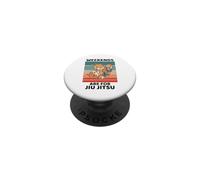 Vintage Lindo Shiba Inu Amante Fines de Semana Son para Jiu Jitsu PopSockets PopGrip Adhesivo