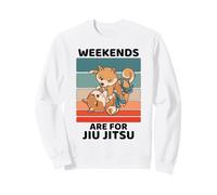 Vintage Lindo Shiba Inu Amante Fines de Semana Son para Jiu Jitsu Sudadera
