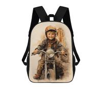 Vintage Little Boy And Mor Mochila Escolar Infantil De 17 Pulgadas Con Estampado 3D De Películas De Anime Para Niños, Mochila De Viaje, Mochila Escolar Infantil