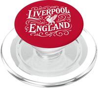 Vintage Liverpool Inglaterra Liverbird White Print PopSockets PopGrip para MagSafe