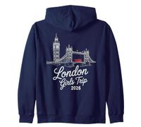 Vintage Londres Girls Trip 2026 UK Travel Britain Vacaciones Sudadera con Capucha