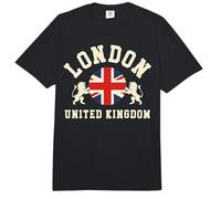 Vintage Londres Reino Unido Reino Unido Union Jack Inglaterra Souvenir Comfort Colors Adult Heavyweight T-Shirt